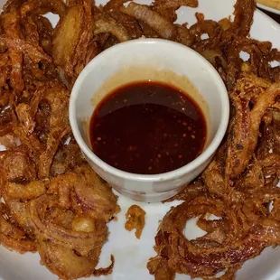Fried onion appetizer