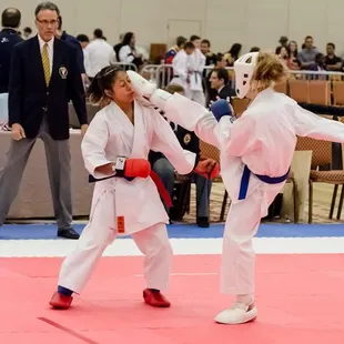 Bayley Scoring with a head Kick @ the 2012 Jr. Olympics in Las Vegas.