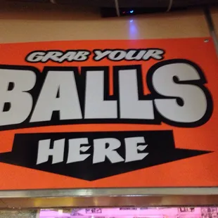 Hmmmm, I don't know bowling but there is a large selection of balls running along the outside of the  bar seating area