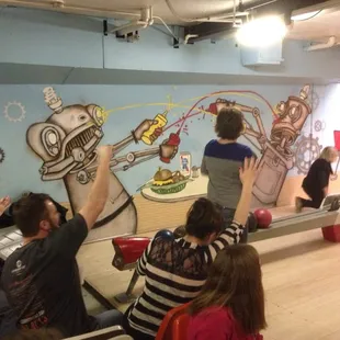 Celebration on lane 1