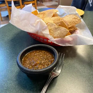 Chips and salsa.