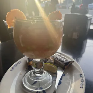 a dessert in a glass