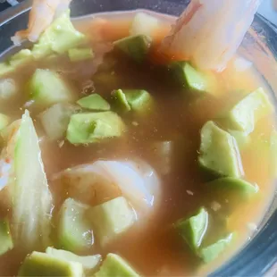 Shrimp cocktail with all the fixings very fresh and delicious..