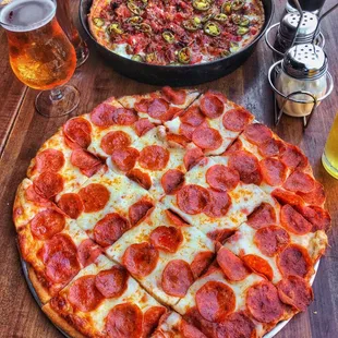 Large Pepperoni Thin &amp; Medium Pan Rance's Favorite