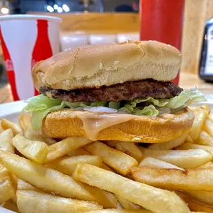 Burger of the day, (Hamburger Combo)