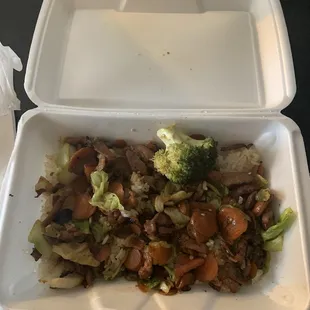 No extra meat here and the rice was so little