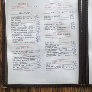 Menu Oct 2021. Page 2 of 4