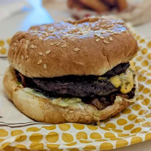 Ranch double bacon burger