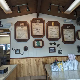 Interior and Menu