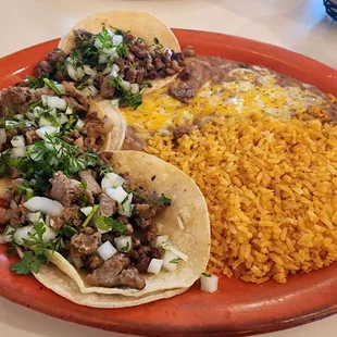 Tacos Ensenada with fajita beef
