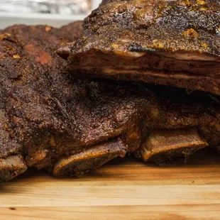 Ribs fresh out of our smoker!