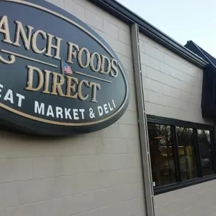 the front of the building