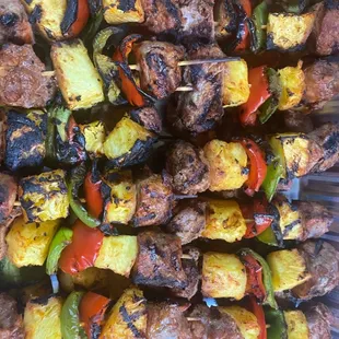Al pastor pork skewers