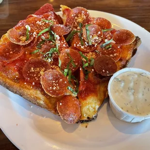 Pepperoni Cheese Pizza Quarter slice