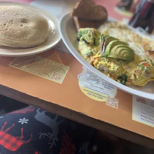 Omlette &amp; pancakes