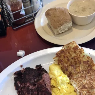 Corned Beef Hash and Eggs