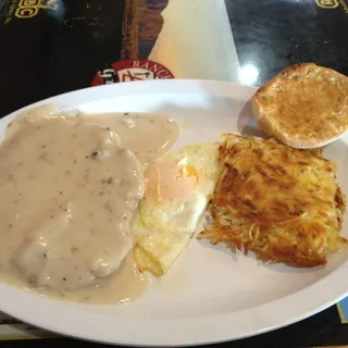 Southwest Chicken Fried Steak Breakfast