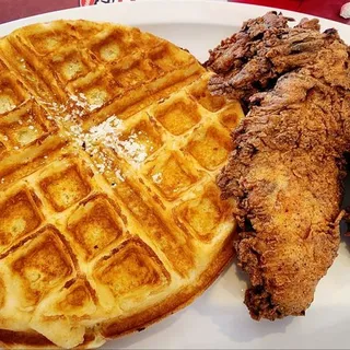 Leland's Chicken Strips and Waffle