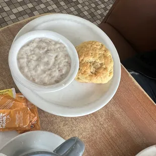 Biscuit and gravy!