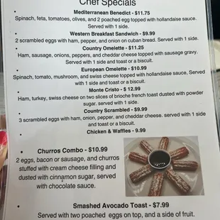 This is another picture of the menu