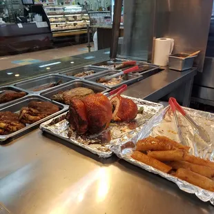 a variety of food items