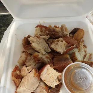 Lechon Kawali like seven bucks!  Don't forget the sauce!