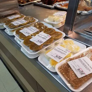 a variety of baked goods