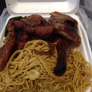First time trying this amazing sesame pork chip. It is out of this world! Of course the roast duck is delicious.