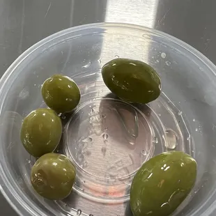 Variety of Olives imported from Italy