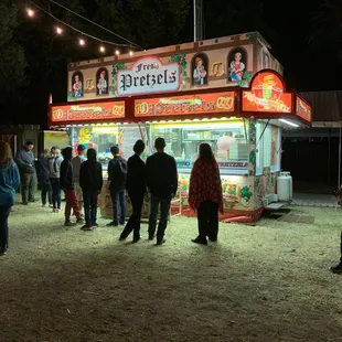Of course I found food...$12 for a pizza pretzel. Better be good.
