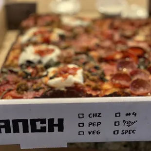 Half and half, Pepperoni and #4