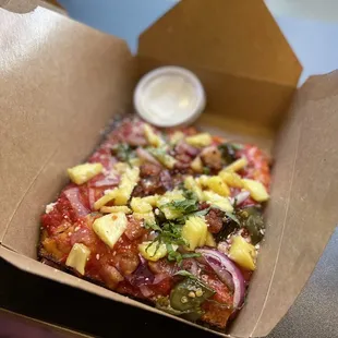 Quarter Hawaiian Pizza