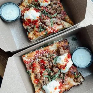 Number Four {sausage, ricotta, and chilies)