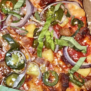 Quarter Hawaiian Pizza