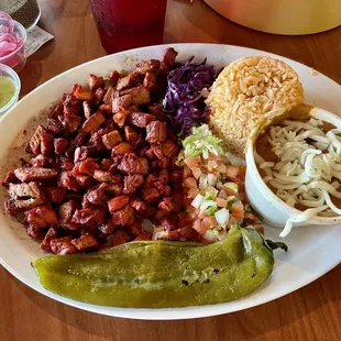 Carne Adobada De Puerco combination