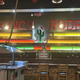 Jarritos bottles decor! Very cool.