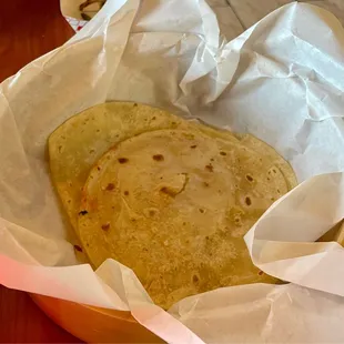 5 tortillas to go with my combo meal!