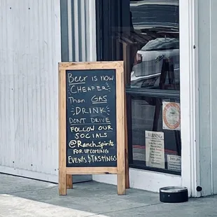 "Beer is cheaper than gas"