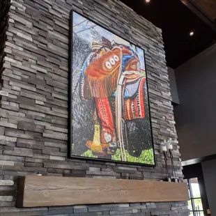 a painting of a woman and a man