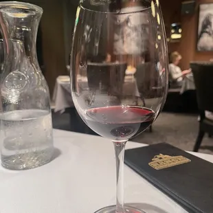 Red blend. $20 per glass