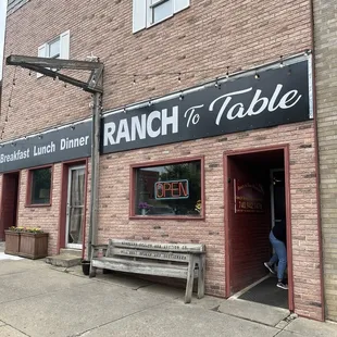 Exterior of the Restaurant