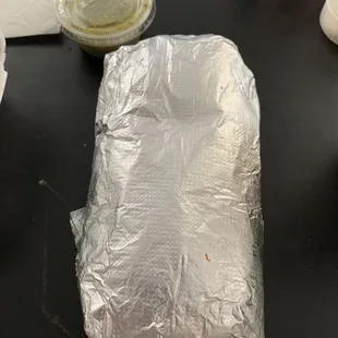 Regular burrito. Tortilla was all burnt. Tasted off.