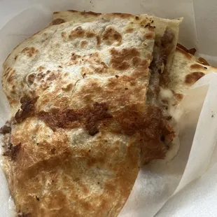 Carnitas quesadilla