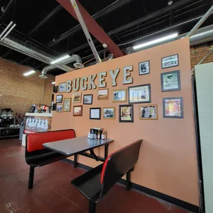 the interior of the restaurant