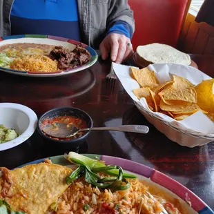 Chips salsa and guacamole