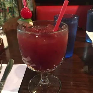 House Sangria... now add this with some margarita, this would be the BOMB drink, sangria margarita.