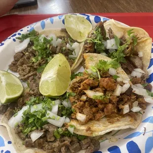 Tacos. Asada, pastor, carnitas