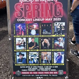 a poster for a concert