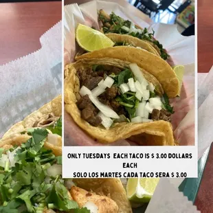 two tacos and a drink