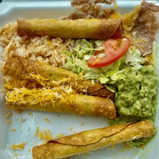 My chicken Flautas; good portion